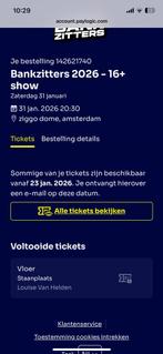 Bankzitters staanplaats! 31 januari 2026 concert, Drie personen of meer
