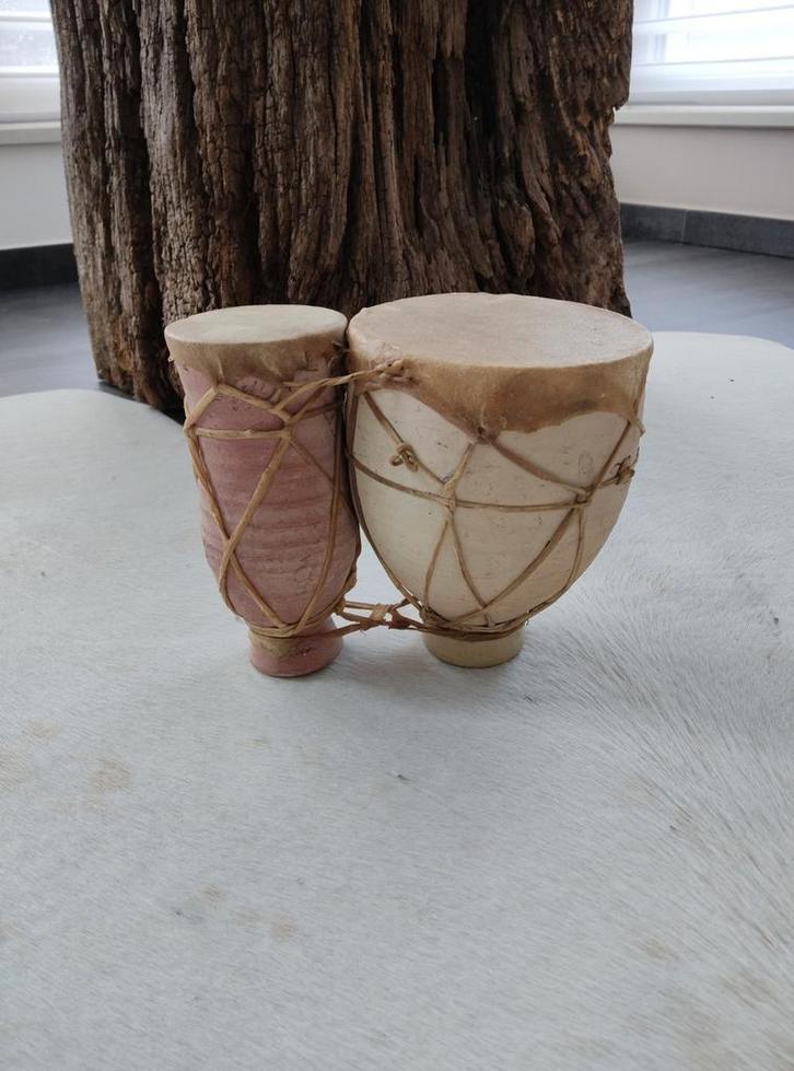 Marokkaanse tbilat/tamtam/potdrum, aardewerk, Muziek en Instrumenten, Percussie, Zo goed als nieuw, Trommel, Ophalen of Verzenden