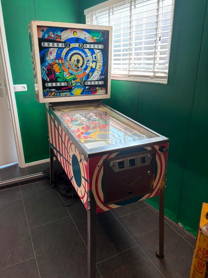 Bally Space Time ( bekend van happy days), Verzamelen, Automaten | Flipperkasten, Gebruikt, Mechanisch, Flipperkast, Bally, Ophalen