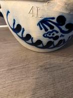 Keulse Pot 4L Blauw Decor - Antiek Aardewerk, Antiek en Kunst, Antiek | Keramiek en Aardewerk, Ophalen of Verzenden