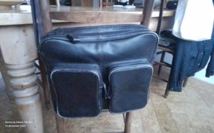 Donkerbruine Lederlook Laptoptas 40x30, Computers en Software, Laptoptassen, Gebruikt, Ophalen of Verzenden