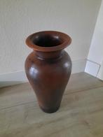 Stenen bruinen vaas, Ophalen, Overige kleuren, Aardewerk of Porselein, Zo goed als nieuw