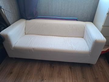Ikea bank met witte hoes 