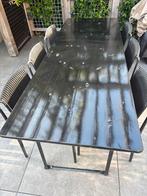 Biertafel met Bankje - 80x218cm, Ophalen, Gebruikt, 200 cm of meer, 50 tot 100 cm