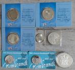 Diverse NL Sterling zilveren munten, Setje, Koningin Beatrix, Zilver, Overige waardes