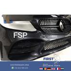W205 C43 AMG Voorbumper Facelift 2014-2020 COMPLEET originee, Gebruikt, Voor, Mercedes-Benz, Ophalen of Verzenden