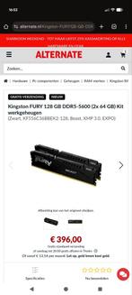 KINGSTON FURY BEAST - 128gb DDR5-5600, Computers en Software, RAM geheugen, Nieuw, Ophalen of Verzenden, DDR5, 128 GB