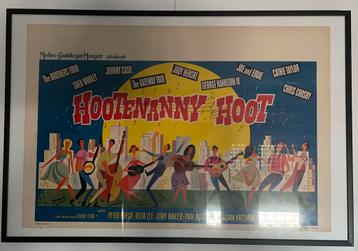 Filmposter Hootenanny Hoot ingelijst beschikbaar voor biedingen