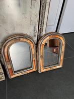Marokkaanse spiegel handwerk metaal steen oosters 1001, Huis en Inrichting, Minder dan 50 cm, Gebruikt, Ophalen of Verzenden, https://verburgtvintage.nl/#contact