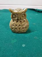 Beeld uil marmer groen, Ophalen of Verzenden