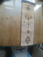 Prachtig met de hand geborduurd kleurrijk oud Schellekoord, Antiek en Kunst, Ophalen of Verzenden