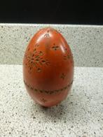 vintage paasei van hout, Ophalen of Verzenden, Gebruikt