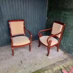 Empire mahoniehouten stoelen/fauteuils 2x, Ophalen