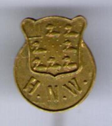 H.N.W. koper wapen schild speldje ( W_169 ) beschikbaar voor biedingen