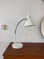 Retro vintage Hala Zeist tafellamp bureaulamp wit, Gebruikt, Ophalen of Verzenden, Metaal