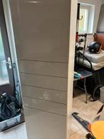 Opbergkast, glimmend witte panelen, 194x60x41, Ophalen