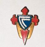 Emaille knoop speld Spaanse Voetbalclub Celta de Vigo, Ophalen of Verzenden, Gebruikt, Sport, Speldje of Pin