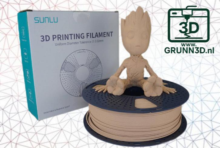 Sunlu hout PLA 3D-filament ESDOORN 3D printen, Computers en Software, 3D-printerbenodigheden, Nieuw, Ophalen of Verzenden