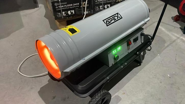 Metallo diesel heater, hete lucht kanon, goedkoop verwarmen, Doe-het-zelf en Verbouw, Verwarming en Radiatoren, Nieuw, Kachel