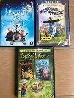 Dvd Frozen- Efteling Sprookjesboom- Sound of Music, Cd's en Dvd's, Dvd's | Tekenfilms en Animatie, Ophalen of Verzenden, Zo goed als nieuw