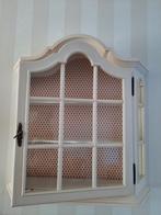 Charmant Wandkastje met Glas, Ophalen, Glas, 50 tot 100 cm, Landelijk