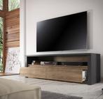 Tv meubel grijs 130cm, Minder dan 100 cm, 100 tot 150 cm, Modern, 50 tot 75 cm