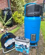 Compressor pneumatische slagmoersleutel en slang + haspel, Doe-het-zelf en Verbouw, Compressors, 6 tot 10 bar, Ophalen of Verzenden