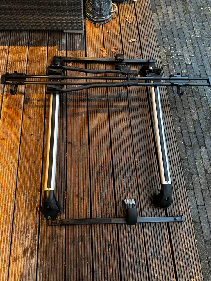 Originele Toyota Aygo Dakdragers met Fietsendrager, Auto diversen, Dakdragers, Gebruikt, Ophalen