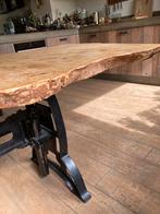 Tafelblad van hout ( Essenhout ), Overige vormen, 200 cm of meer, 50 tot 100 cm, Stoer, dik tafelblad van hout