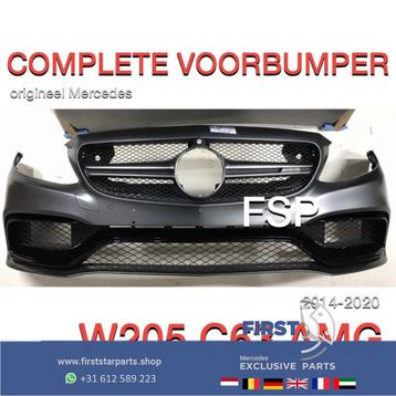 W205 C63 AMG VOORBUMPER COMPLEET Mercedes C Klasse 2014-2019 beschikbaar voor biedingen