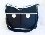 Luiertas - Oioi Pocket Hobo - zwart cremewit -, Kinderen en Baby's, Luiertassen, Ophalen of Verzenden, Zo goed als nieuw, Schoudertas