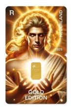 NL crypto stamp 4 Gold Edition Helios, Ophalen of Verzenden, Goud