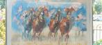 Paardenrace Schilderij, Ophalen of Verzenden