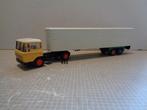 lion daf 2600 met euro trailer geel, Hobby en Vrije tijd, Modelauto's | 1:50, Ophalen of Verzenden, Zo goed als nieuw, Bus of Vrachtwagen