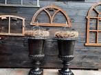 Nieuwe gietijzeren tuinvazen tuinvaas Louvre brocante deco, Ophalen, Nieuw
