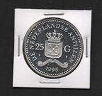 Zilveren 25 Gulden 1998 Antillen Pracht Munt Super Schaars, Koningin Beatrix, Zilver, Ophalen of Verzenden, Losse munt