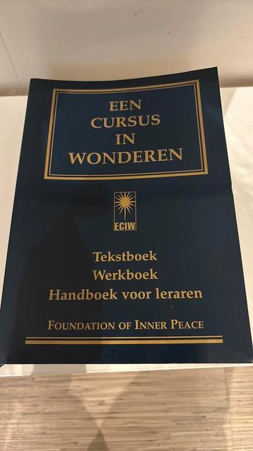 Cursus in wonderen tekst - werk - handboek voor leraren beschikbaar voor biedingen