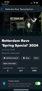 Rotterdam rave 13 april, spring special, Tickets en Kaartjes, Evenementen en Festivals, Eén persoon