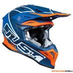 Just1 J39 Thruster Crosshelm, Blauw-Oranje, Ophalen of Verzenden, Nieuw met kaartje