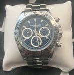 Rotocraft Herenhorloge silver met blauwe wijzerplaat, Sieraden, Tassen en Uiterlijk, Horloges | Heren, Overige merken, Gebruikt