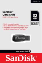 SanDisk USB-stick Ultra Shift 32 GB, Computers en Software, USB Sticks, Nieuw, Ophalen of Verzenden, 32 GB, Sandisk