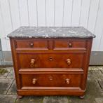 Antieke commode met marmeren blad – Biedermeier-stijl, Antiek en Kunst, Ophalen
