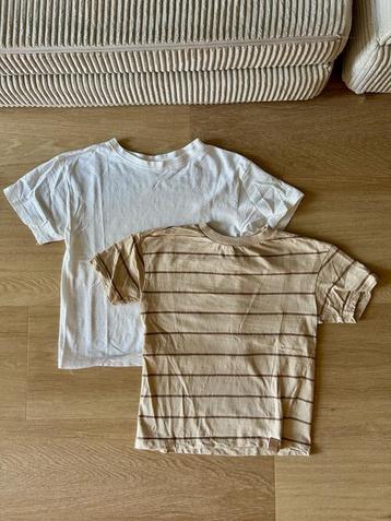 Z.g.a.n. 2 x shirts van de Zeeman / Wibra, maat 122 / 128 beschikbaar voor biedingen