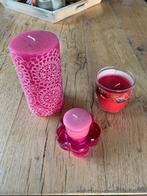 Kaarsen rose rood, Huis en Inrichting, Woonaccessoires | Kandelaars en Kaarsen, Overige materialen, Overige kleuren, Nieuw, Ophalen of Verzenden