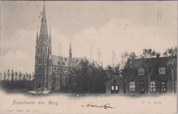Nederhorst ten Berg - RK Kerk - 1903 - Vivat No. 3228, Verzamelen, Ansichtkaarten | Nederland, Gelopen, Noord-Holland, Voor 1920