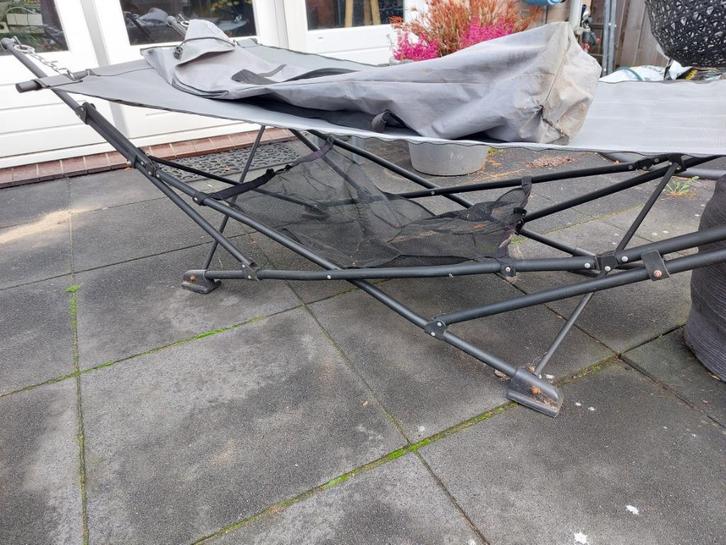 hangmat met standaard, Tuin en Terras, Hangmatten, Gebruikt, Eenpersoons, Met standaard, Opvouwbaar, Ophalen