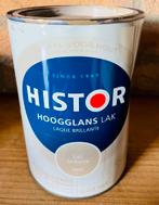 "Nieuw groot blik - Histor hoogglans lak / 1,25 liter", Doe-het-zelf en Verbouw, Verf, Beits en Lak, Ophalen, Nieuw, Beige, Lak