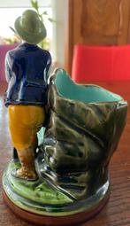 Antiek majolica Sarraguemines beeldje, Ophalen of Verzenden