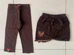 Fleece rok+legging-bruin-128, Nieuw, Verzenden, Meisje, Setje