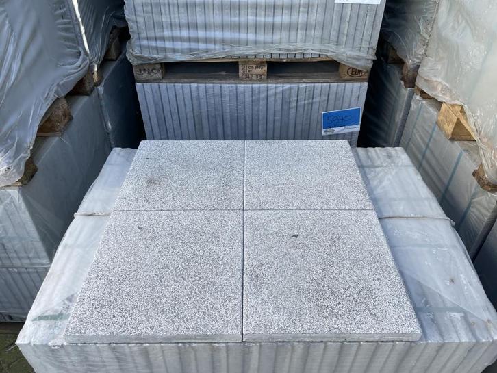 Restpartij gestraalde tegels 40x40 Berlijn (5250), Tuin en Terras, Tegels en Klinkers, Nieuw, Terrastegels, Beton, 10 m² of meer